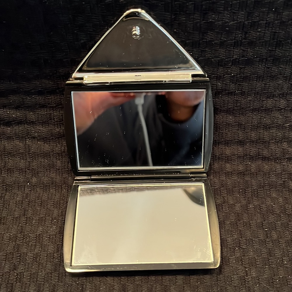 Makeup Mirror Compact With Rhinestone Accents - image 5